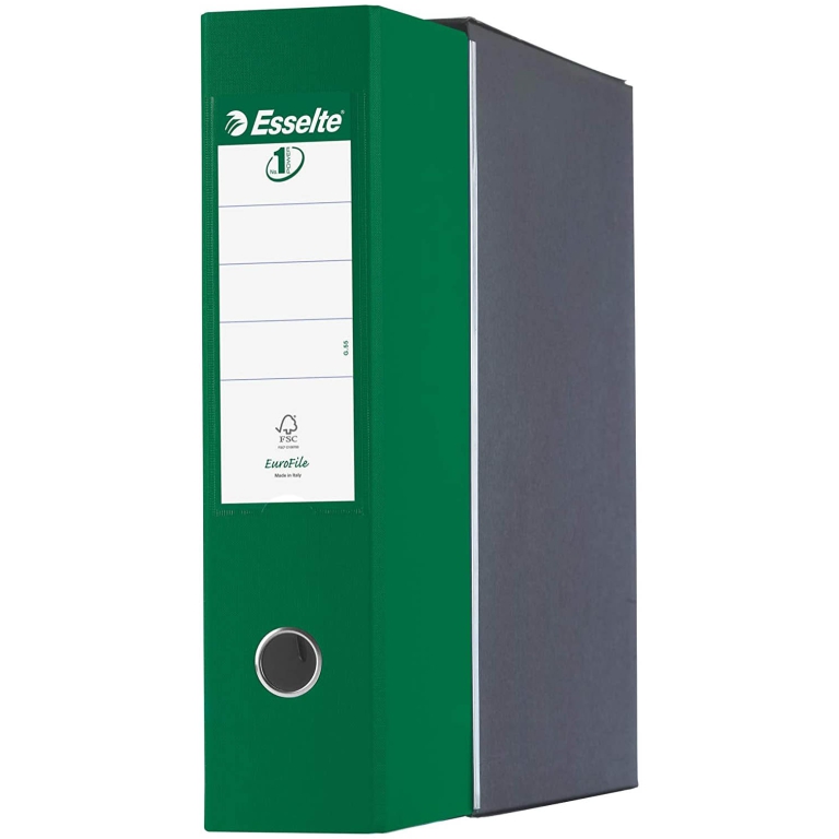 REGISTRATORI ESSELTE PLAST.VERDE DORSO 8 PROTOCOLLO 2