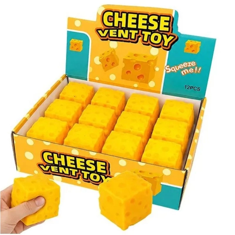 SQUISHY FORMAGGIO 5CM    12PZ IN EXPO