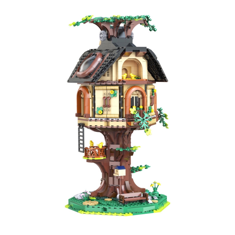 COSTRUZIONI TREE HOUSE LIBRARY 40X23CM LED 1808PZ 2