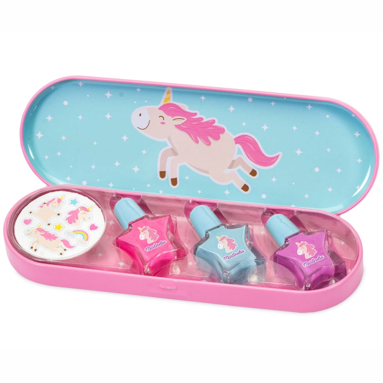 MARTINELIA SET SMALTO UNGHIE + ADESIVI UNICORNO