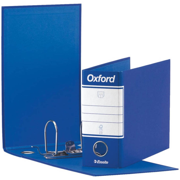 REGISTRATORI OXFORD 8CM  BLU MEMORANDUM 2