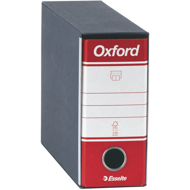 REGISTRATORI OXFORD 8CM  ROSSO MEMORANDUM