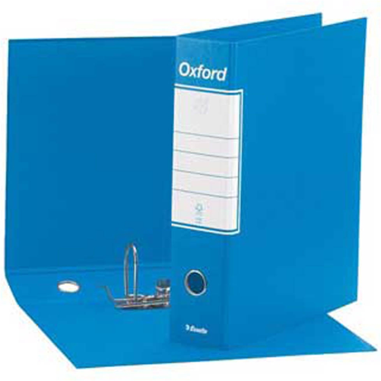 REGISTRATORI OXFORD 8CM  AZZURRO PROTOCOLLO 2