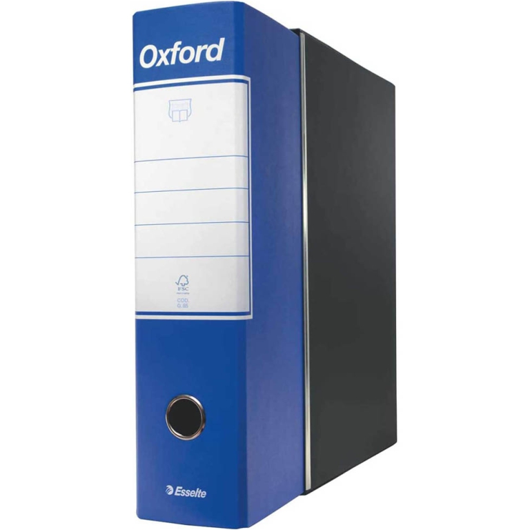 REGISTRATORI OXFORD 8CM  BLU PROTOCOLLO 2