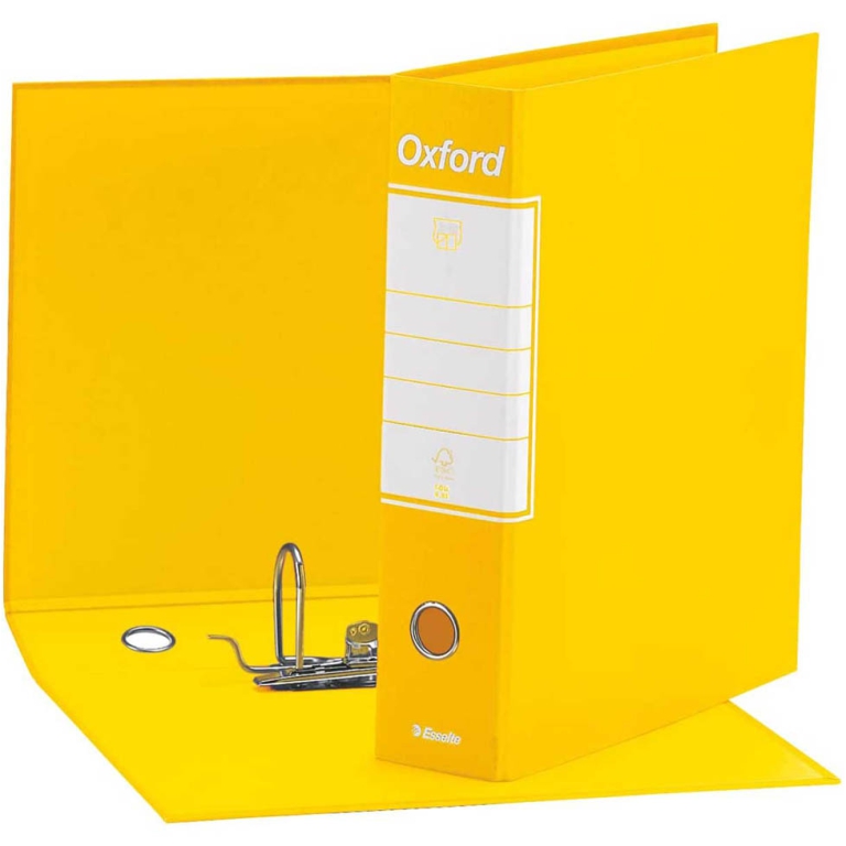 REGISTRATORI OXFORD 8CM  GIALLO PROTOCOLLO 2