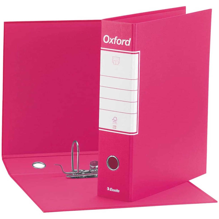 REGISTRATORI OXFORD 8CM  ROSA FUCSIA PROTOCOLLO 2