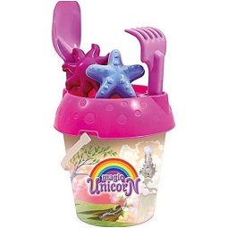 SECCHIELLO UNICORNO 18CM CON FORMINE