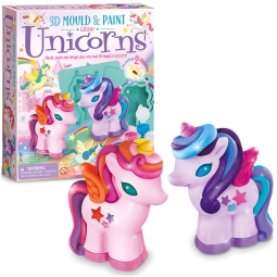 MODELLA E DIPINGI UNICORNI GLITTER 3D