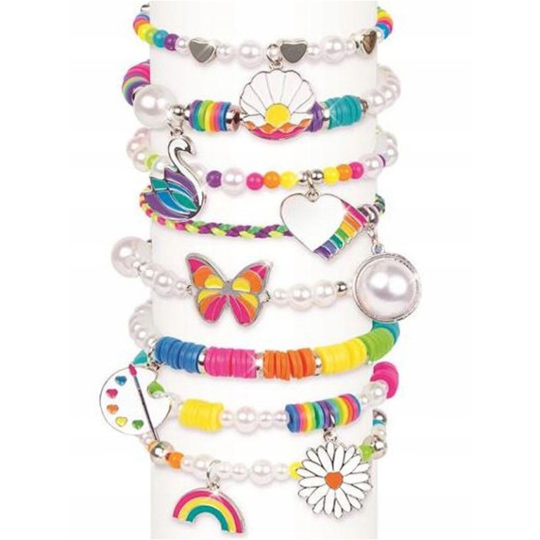 CONFEZIONE GIOIELLI ARCOBALENO E PERLE 2