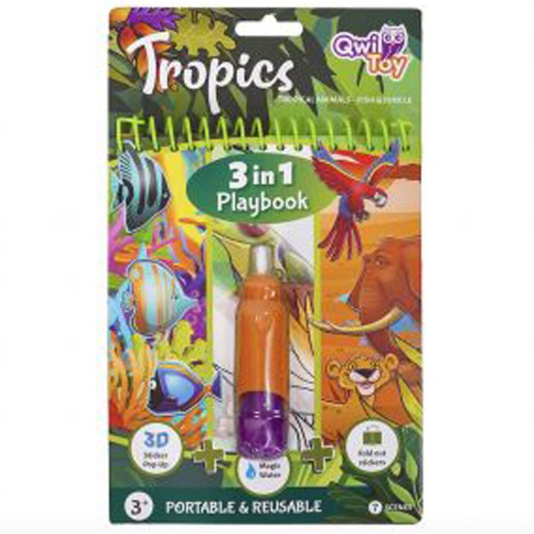 LIBRO GIOCO 3 IN 1 TROPICI