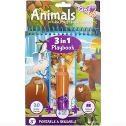 LIBRO GIOCO 3 IN 1 ANIMALI