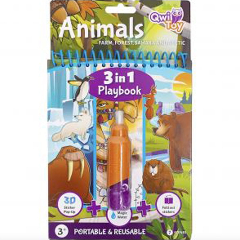 LIBRO GIOCO 3 IN 1 ANIMALI