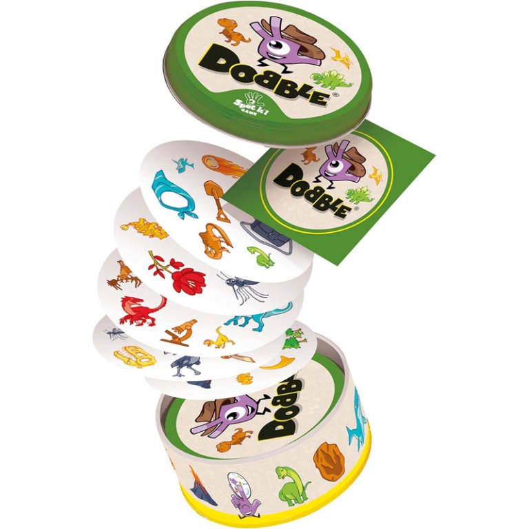 DOBBLE DINOSAURI 4+ ANNI 2-8 GIOCATORI 3