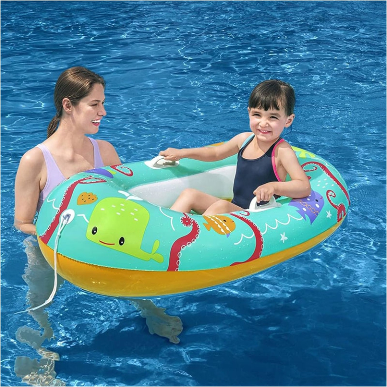 CANOTTO GONFIABILE PER BAMBINI 119X79CM 3-6 ANNI 3