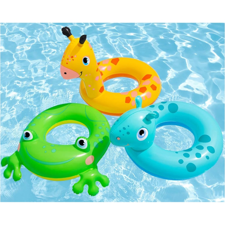 CIAMBELLA 64CM CON TESTA DI ANIMALI ASSORTITI 2