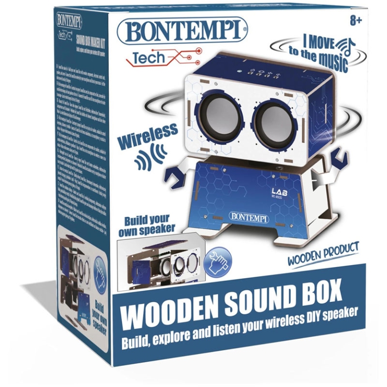 SOUND BOX WIRELESS LEGNO DA COSTRUIRE 3