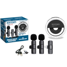 ANELLO SELFIE CON 2 MICROFONI