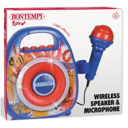 SPEAKER WIRELESS CON MICROFONO 20X18X12CM