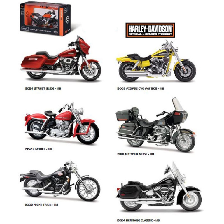 MOTO HARLEY DAVIDSON 1:18