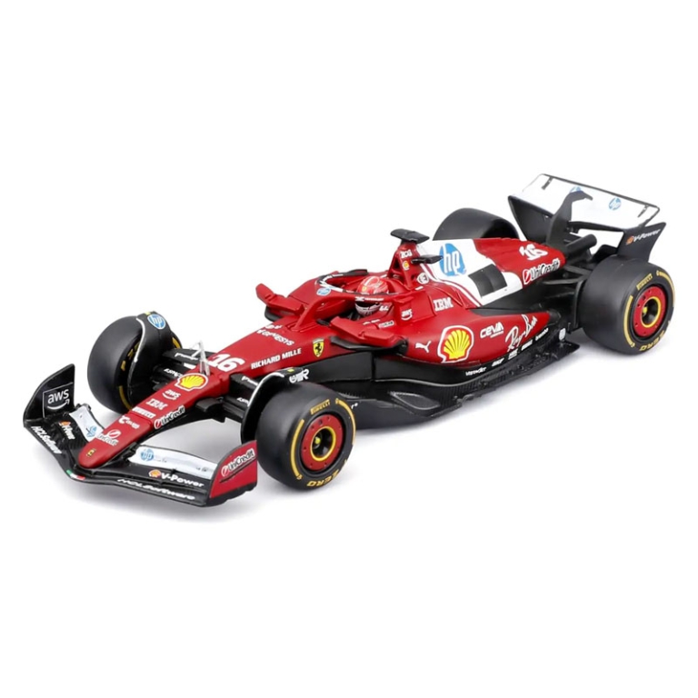 AUTO F1 FERRARI SF-25 CHARLES LECLERC + CASCO 1:43 2