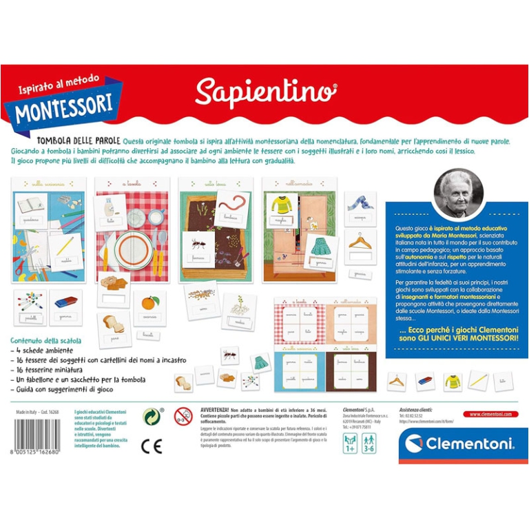 TOMBOLA DELLE PAROLE MONTESSORI 3-6 ANNI 3