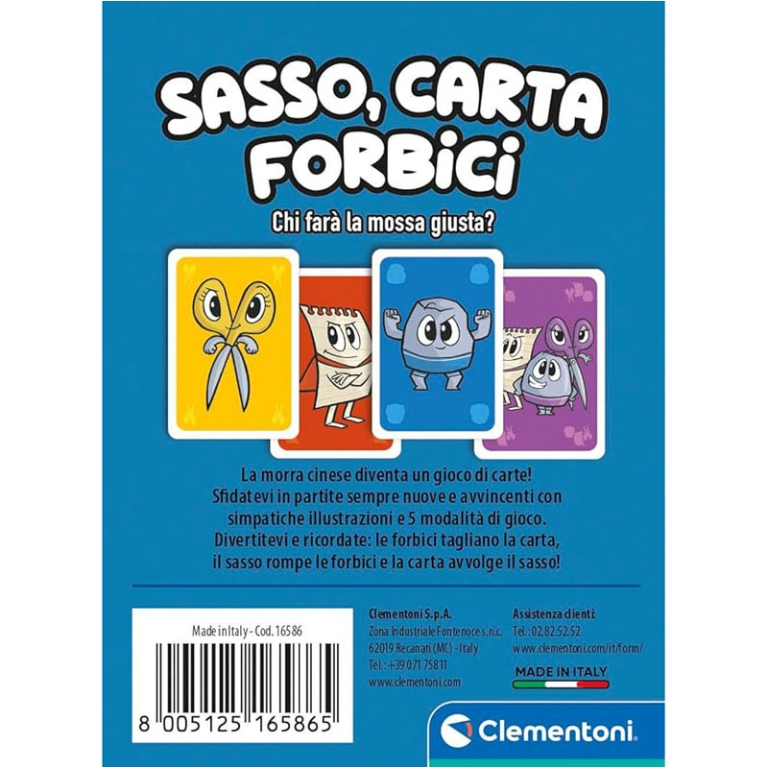 CARTE DA GIOCO SASSO CARTA E FORBICI 3