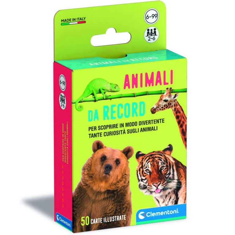 CARTE DA GIOCO ANIMALI DA RECORD