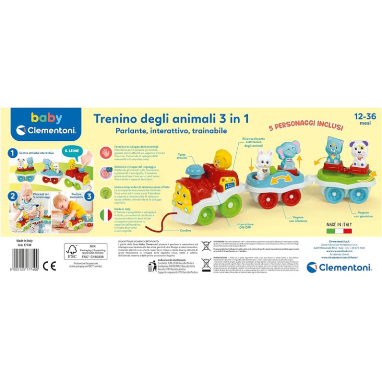 TRENINO DEGLI ANIMALI    3 IN 1 3
