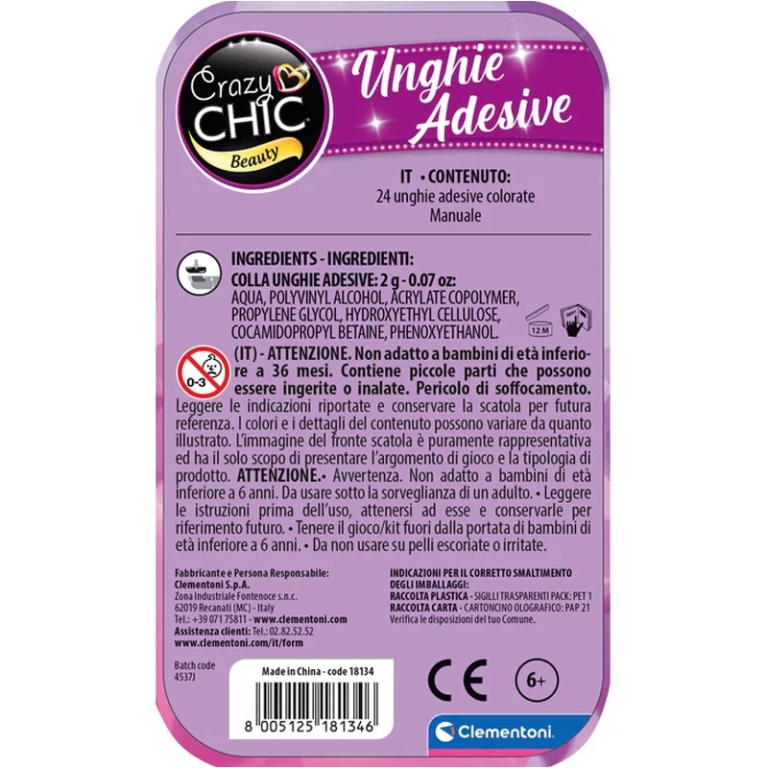 CRAZY CHIC UNGHIE ADESIVE FARFALLA 2