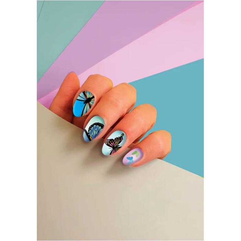 CRAZY CHIC UNGHIE ADESIVE FARFALLA 3