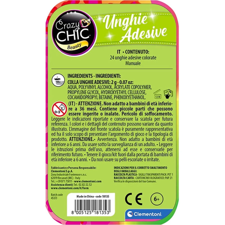 CRAZY CHIC UNGHIE ADESIVE CUCCIOLI TRENDY 2