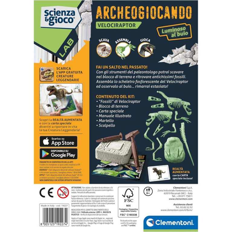 ARCHEOGIOCANDO VELOCIRAPTOR 6+ ANNI 3