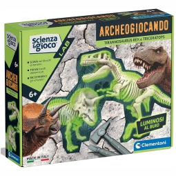 ARCHEOGIOCANDO T-REX E  TRICERATOPO