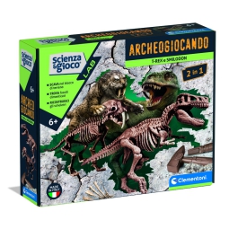 ARCHEOGIOCANDO T REX E   SMILODON 2 IN 1