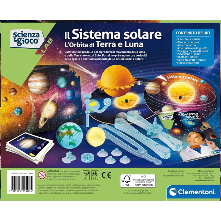 IL SISTEMA SOLARE L'ORBITA DI TERRA E SOLE 7+ ANNI 3