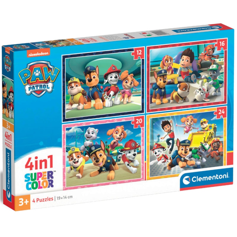 PUZZLE 4 IN 1 PAW PATROL 3+ ANNI