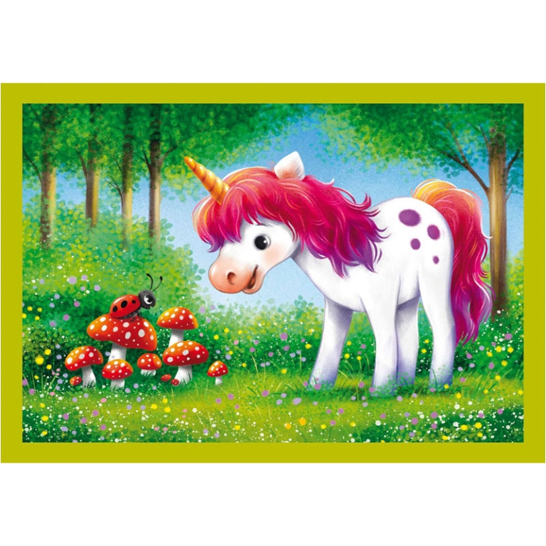 PUZZLE 4 IN 1 UNICORNI 3+ ANNI 2