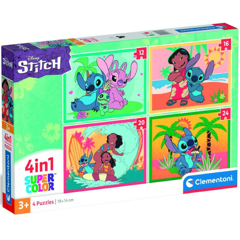 PUZZLE 4 IN 1 STITCH 3+ ANNI