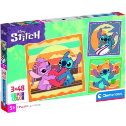 PUZZLE 3X48 STITCH 5+ ANNI