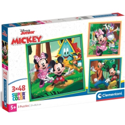PUZZLE 3X48 MICKEY 5+ ANNI