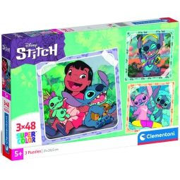 PUZZLE 3X48 STITCH 5+ ANNI