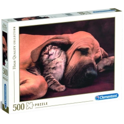PUZZLE 500PZ GATTO E CANE