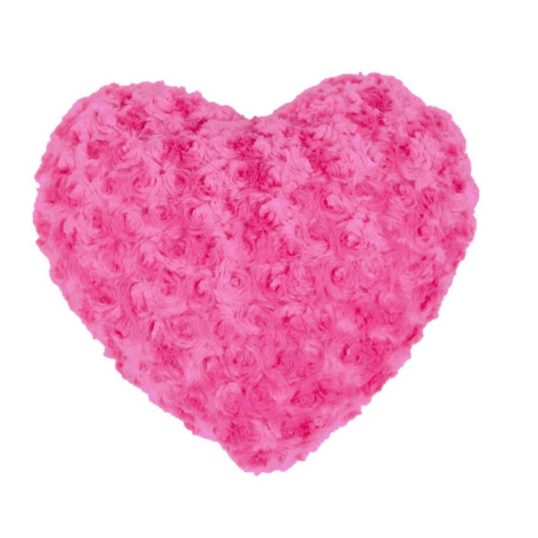 PELUCHE CUORE 30CM FUCSIA CURLY