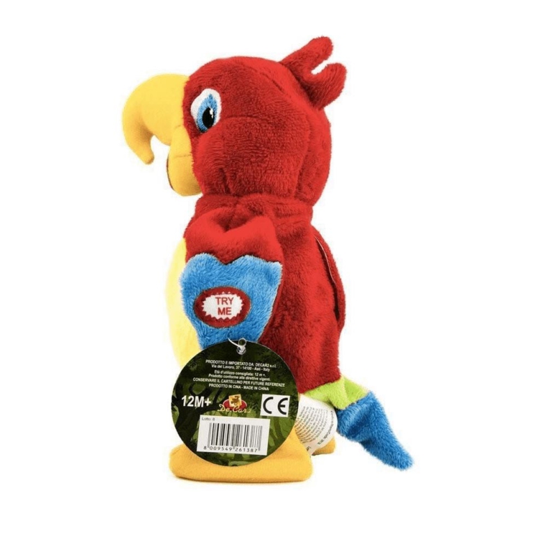 PAPPAGALLO RIPETE E CAMMINA 20CM RIPETIX 3