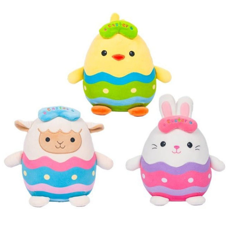 PELUCHE ANIMALI 20CM A   FORMA DI UOVO