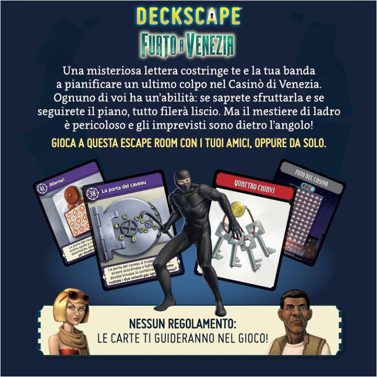DECKSCAPE FURTO A VENEZIA 12+ ANNI 1+ GIOCATORI 2