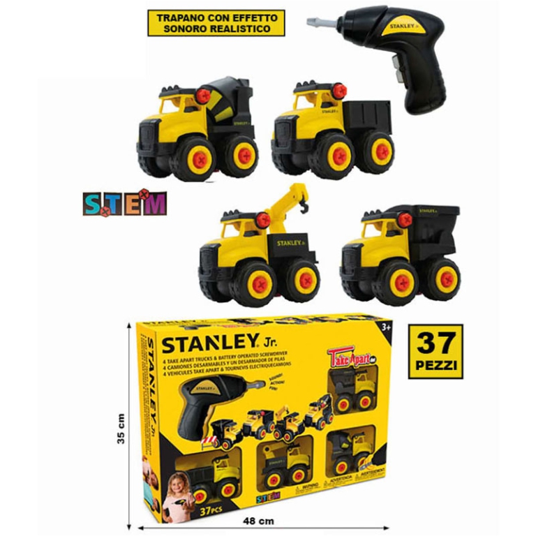 SET 4 MEZZI C/TRAPANO STANLEY