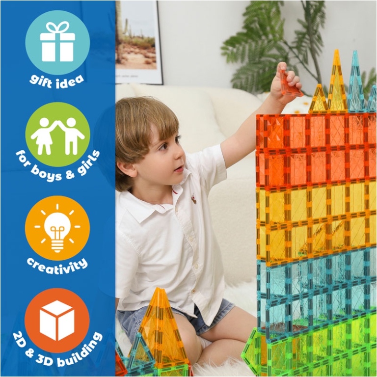 GEOMAG MAGNETIC TILES GEMS 60PZ 2