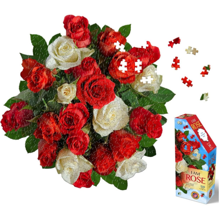 PUZZLE SAGOMATO 350PZ FIORE ROSA