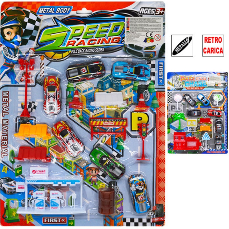 CONFEZIONE 6 AUTO CON SEGNALI